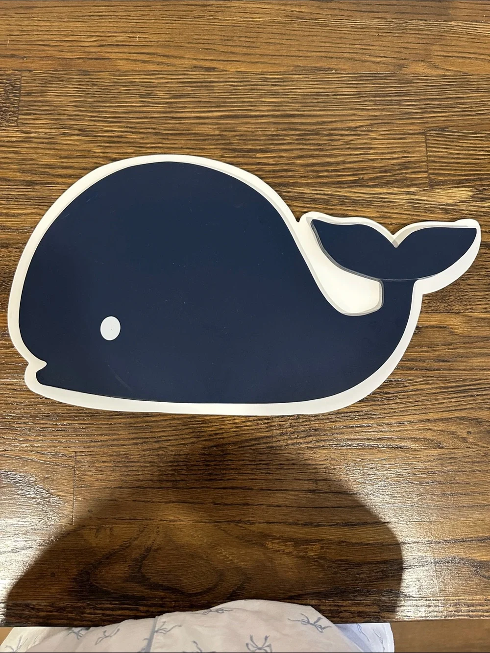 Navy Whale & Anchor Wall Decor Set - Let Your Dreams Sail